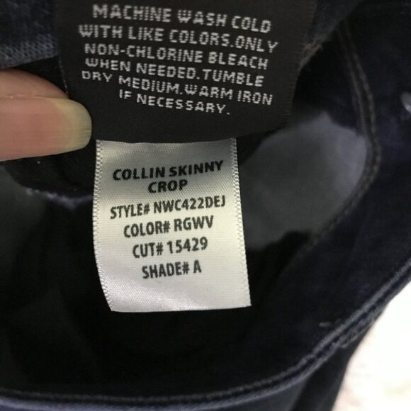 HUDSON Womens Blue Double Button Closure Collin Skinny Crop Jeans Size 26 - Picture 11 of 11